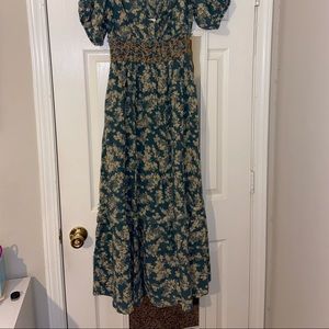 Free People Ellie smocked midi dress